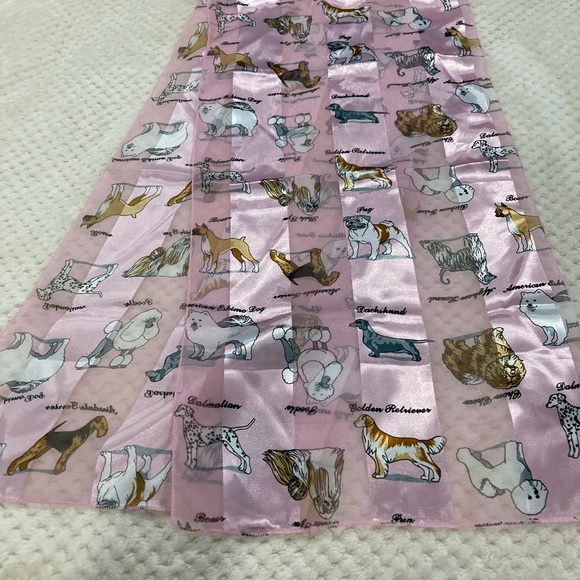 Pink Dog Scarf Pug Boxer Dachshund Poodle Golden Retriever Bichon Shih Tzu Boxer - Picture 6 of 7